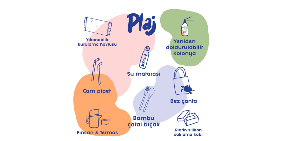 tek kullanımlık plastikleri azaltan plaj önerileri