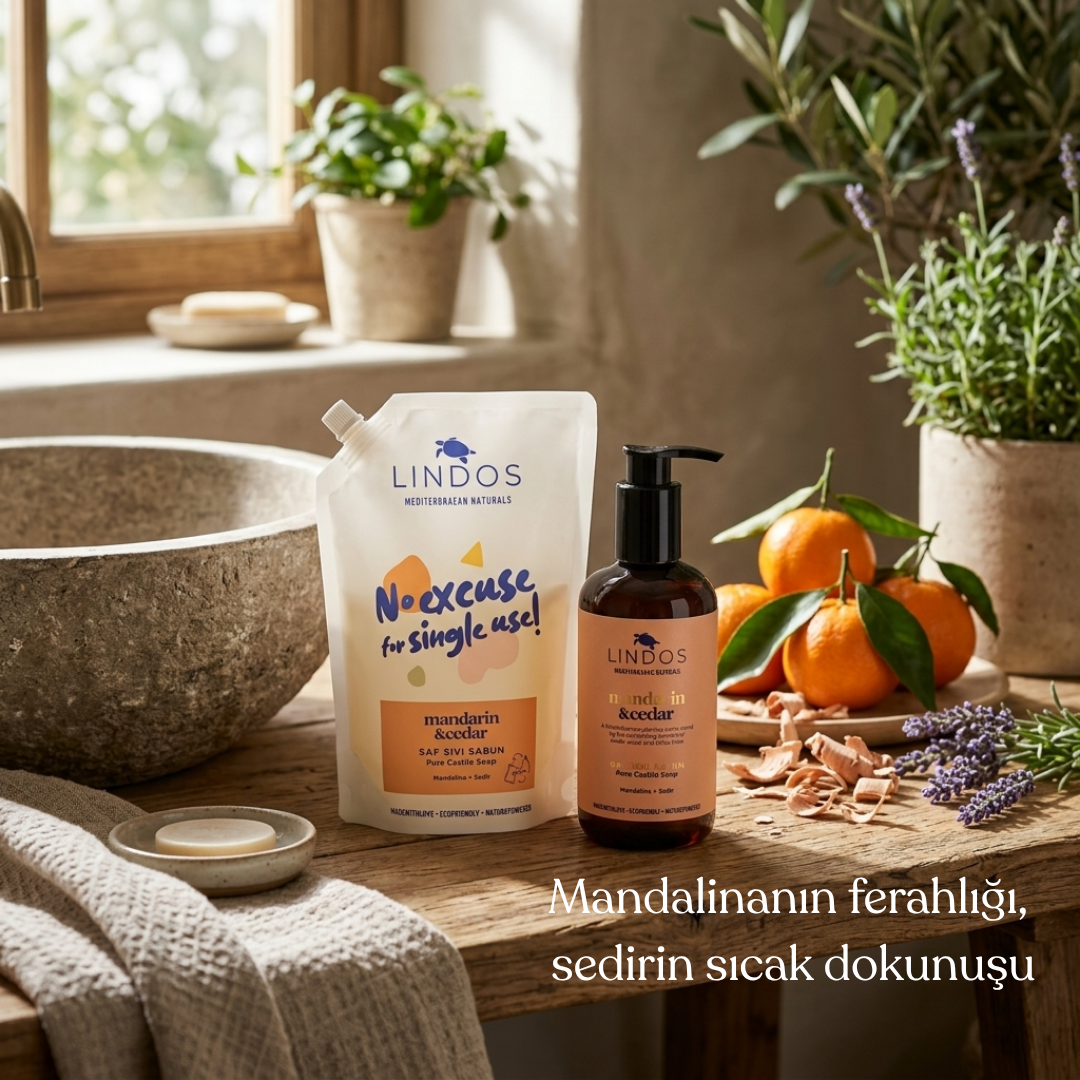Saf Sıvı Kastil Sabunu - Mandarin & Cedar 1200 ml