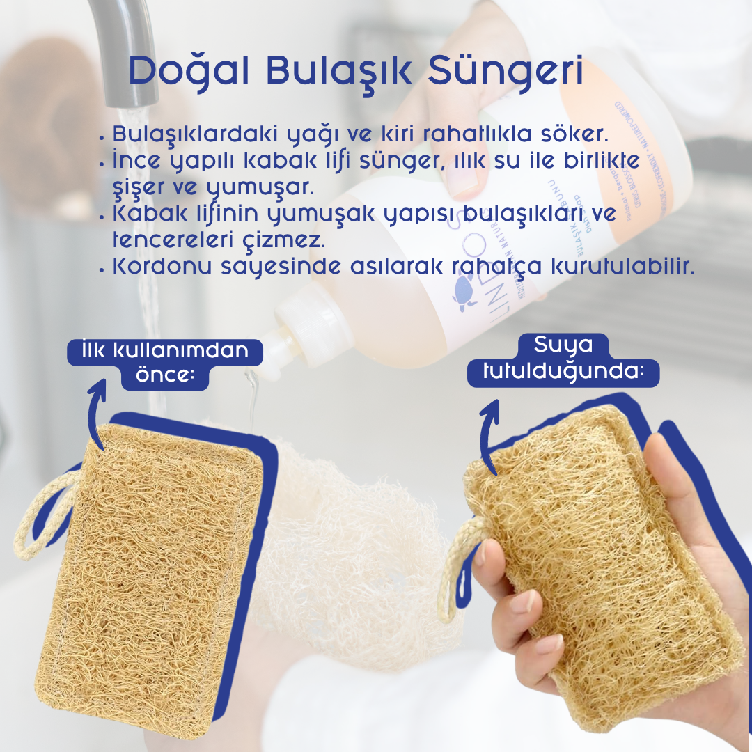 The Clean Touch Set - Elde Bulaşık Deterjanı, Sıvı Kastil Sabunu ve Kabak Lifi