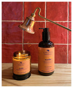 Lindos Naturals Aromaterapik Soya Mumu Mandarin & Cedar – %100 saf uçucu yağlarla hazırlanan, Akdeniz aromalı doğal soya mumu