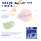 Lindos Naturals Doğal Bulaşık Makinesi Toz Deterjanı – Bitkisel bazlı, klorsuz ve zararlı kimyasal içermeyen biyoçözünür bulaşık makinesi toz deterjanı