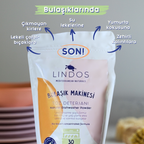 Lindos Naturals Doğal Bulaşık Makinesi Toz Deterjanı – Bitkisel bazlı, klorsuz ve zararlı kimyasal içermeyen biyoçözünür bulaşık makinesi toz deterjanı