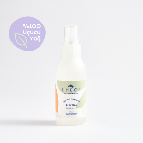 Lindos Naturals Doğal Kolonya – Akdeniz'in %100 saf esansiyel yağları ile hazırlanmış, E vitamini ve gliserin içeren el bakım kolonyası