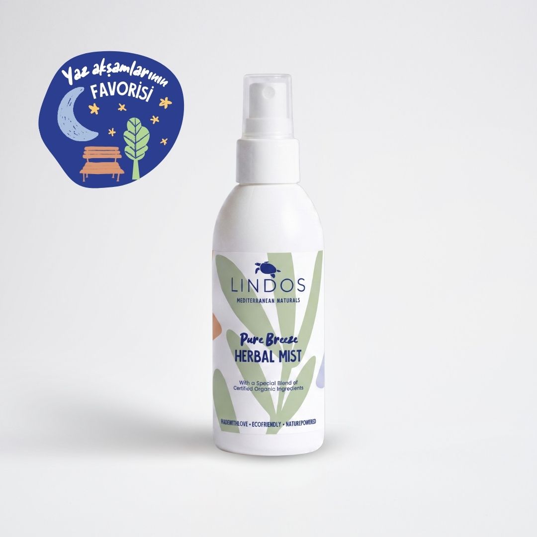 Lindos Naturals Doğal Sitronella ve Limon Otu Etkili Herbal Mist Vücut Spreyi – Sitronella ve limon otu özlü, kimyasal içermeyen doğal bitkisel vücut koruyucu spreyi