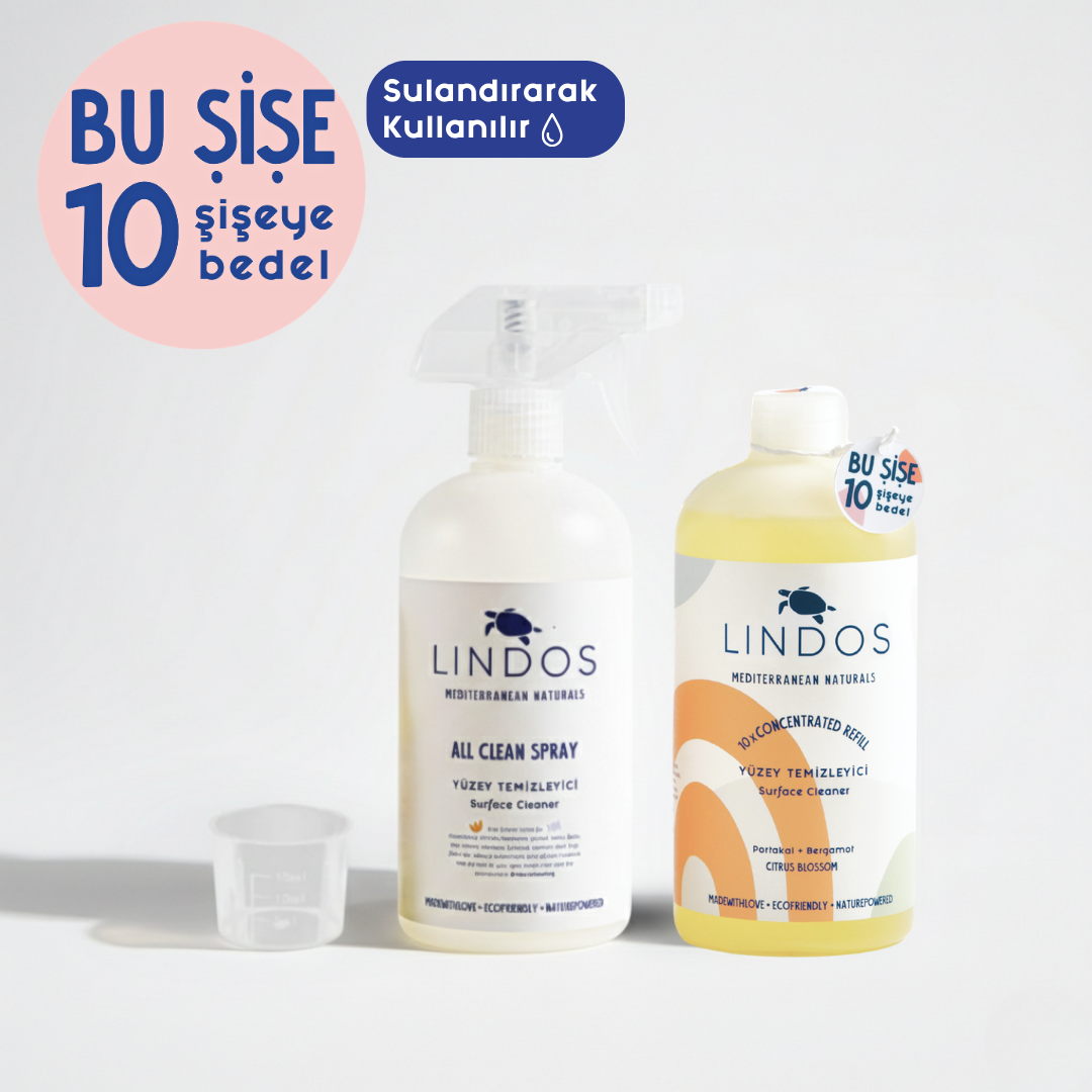 Doğal Süper Konsantre Yüzey Temizleyici - Portakal & Bergamot 600 ml