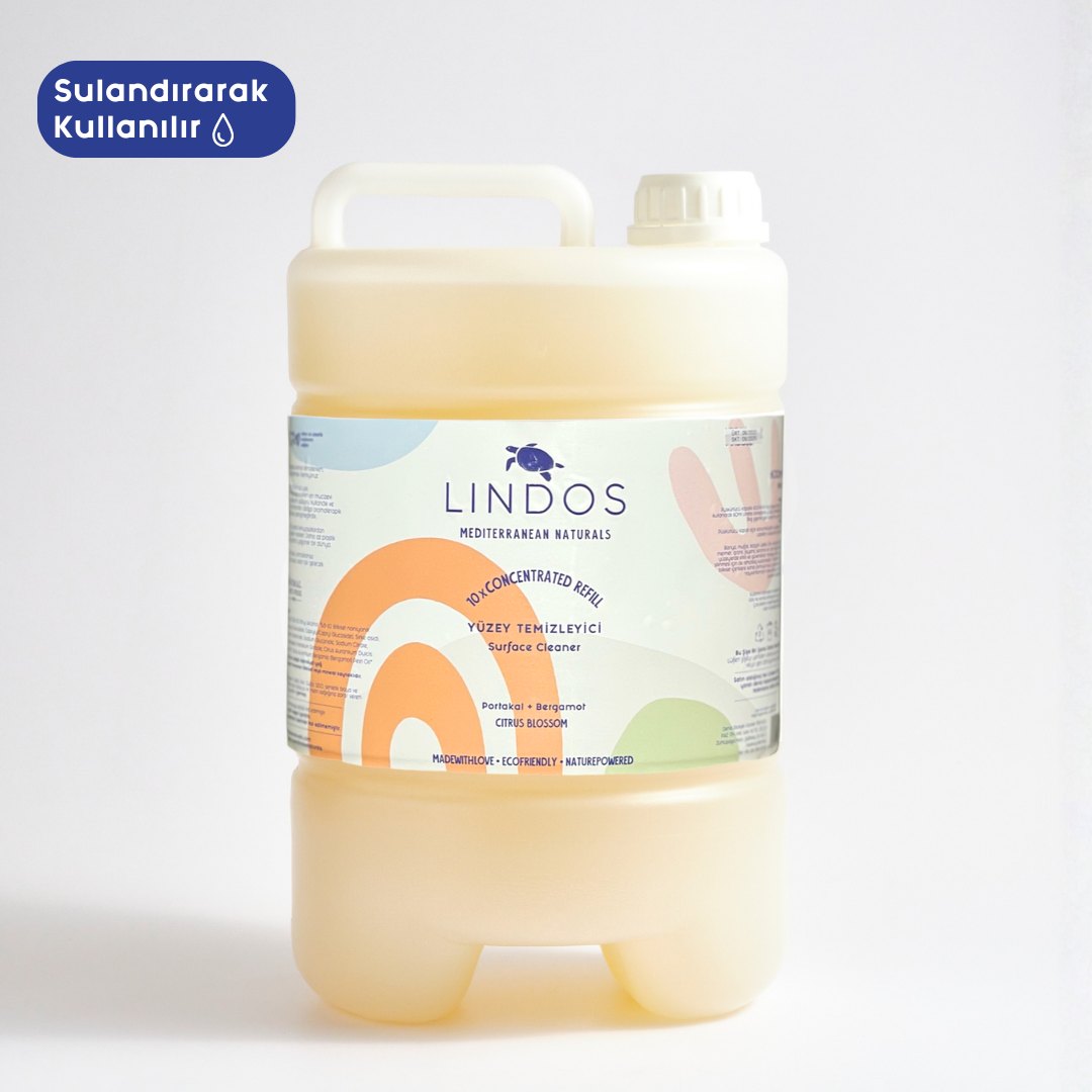 Doğal Süper Konsantre Yüzey Temizleyici - Portakal & Bergamot 5 lt