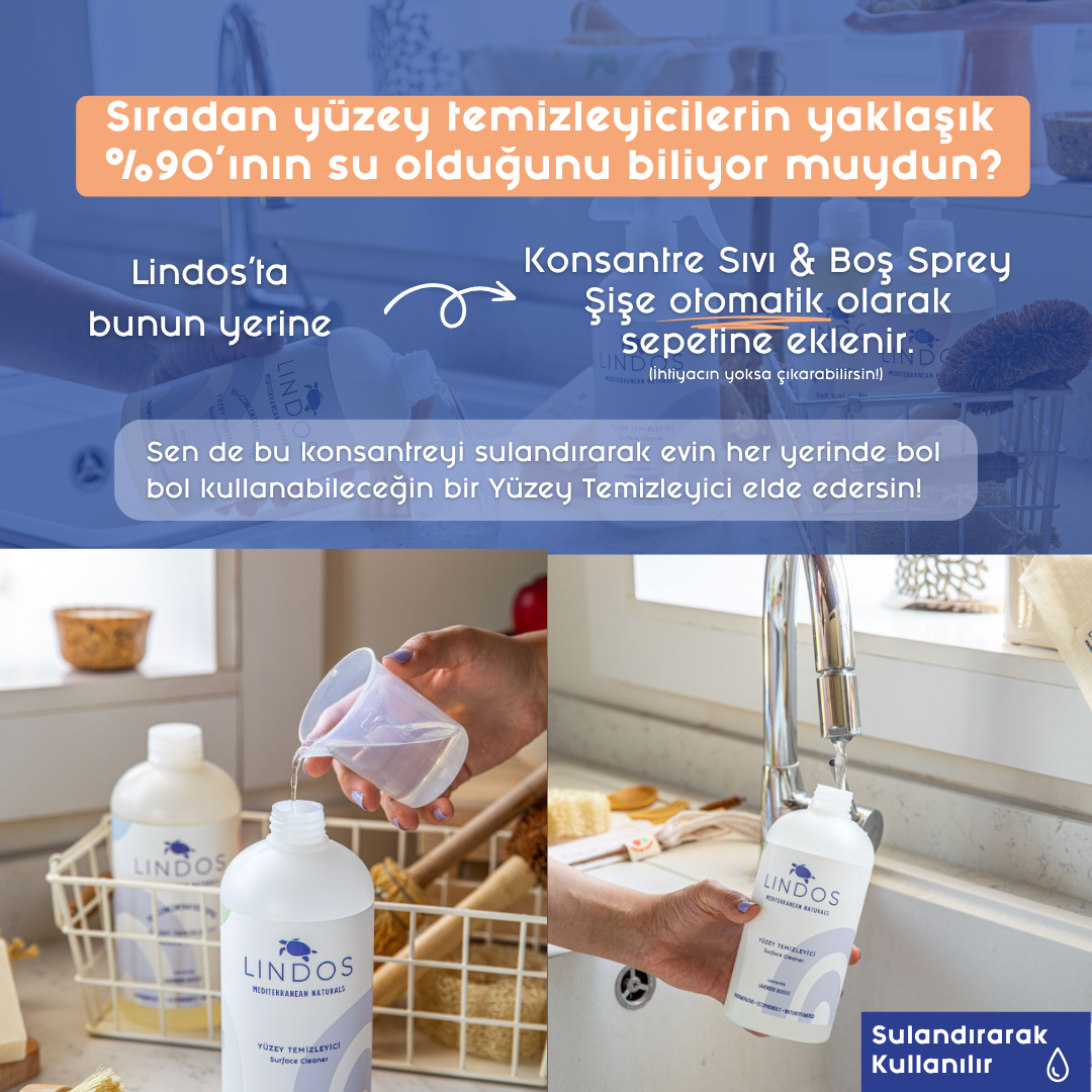 Doğal Süper Konsantre Yüzey Temizleyici - Portakal & Bergamot 5 lt