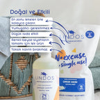 Lindos Naturals Ekonomik Aile Boy Çamaşır Seti – Büyük aile kullanımı için kokusuz ve gül-itır kokulu doğal çamaşır deterjanı ve leke çıkarıcı seti