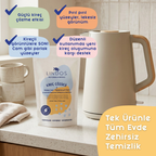 Lindos Naturals Doğal Kireç Çözücü Çamaşır ve Bulaşık Makinesi Temizleyici – Sitrik asit bazlı, doğal kireç ve tortu çözücü, çamaşır ve bulaşık makinesi bakım tozu