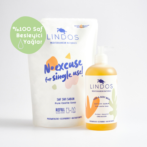 Saf Sıvı Kastil Sabunu - Portakal & Bergamot REFILL Set